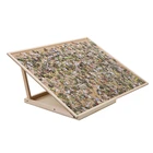 Puzzle Table For Newest Hot-saled Smooth Fiberboard Work Surface Rubber Wooden Puzzle Table Both For Child And Adult