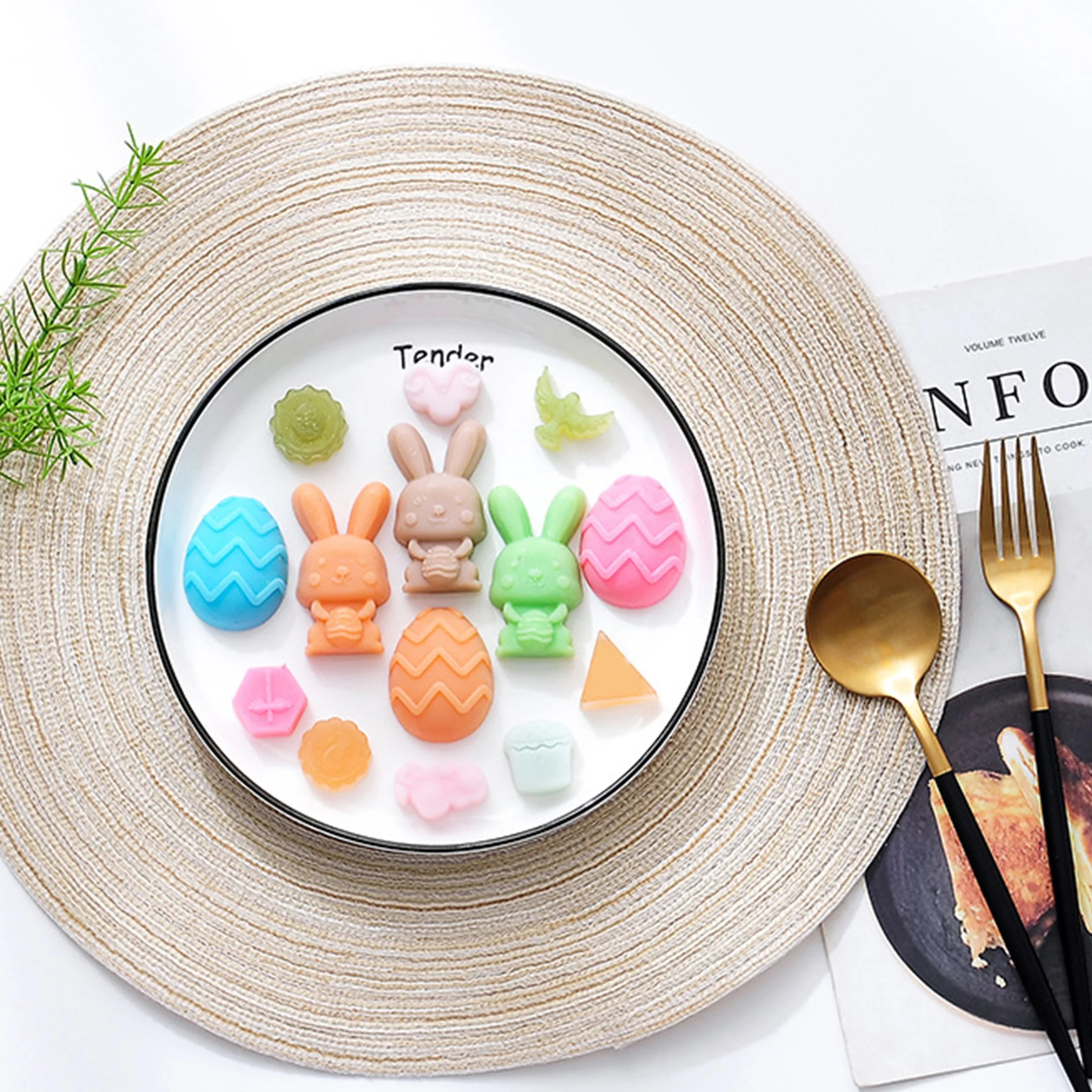 Hot Selling Easter Rabbit Egg Shaped Silicone Cake Mold Soap Mold Chocolate Molds Cake Tools kitchen tools