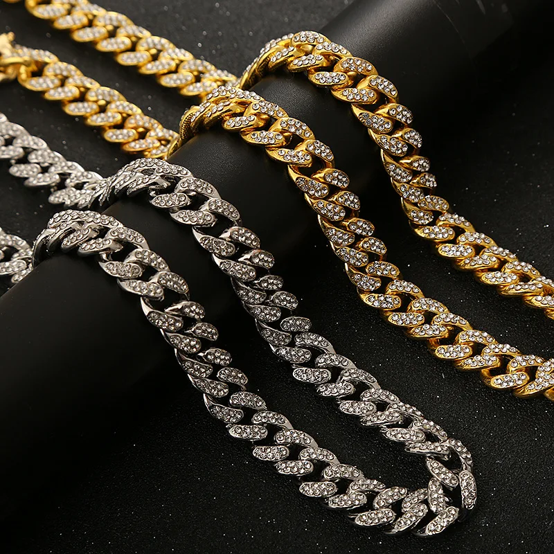 Buy Cuban Link Chain Necklace,Crystal 