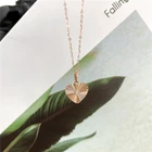 Diamond Lovely Openhanded Longdainty Diamond Sublimation Charming Fold Shape Necklace