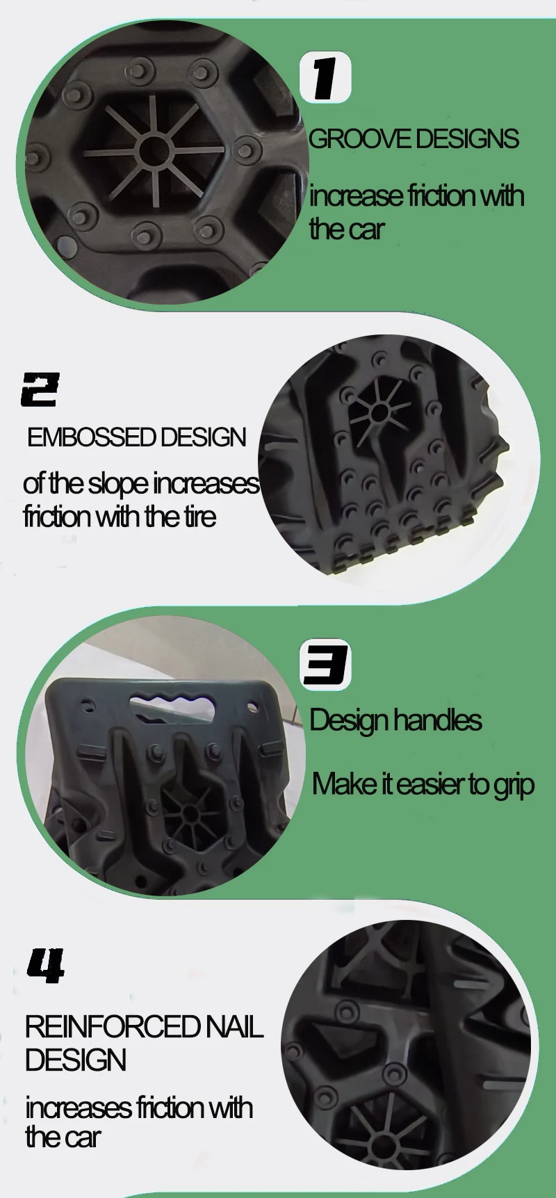 Simulation Anti-Skid Plate Sand Ladders Escape Board Skid Plate Tools for Axial SCX24 1/24 RC Crawler Car Model