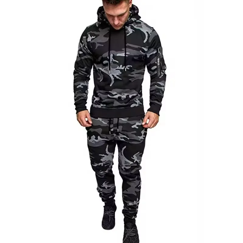 Men's Tracksuits,2 Piece Hooded Athletic Sweatsuits for Mens Casual Jogging Suits Sets