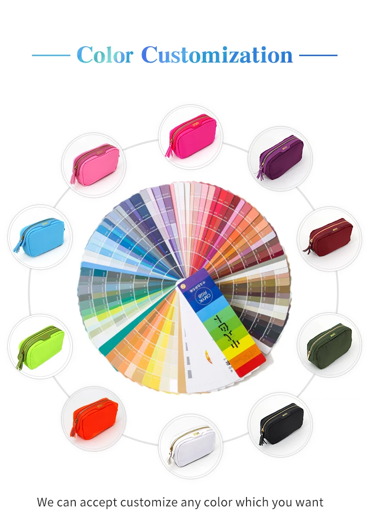 2025 New Cotton Waffle Cosmetic Pouch Make up Bag Multi Functional Toiletry Bag for Travel supplier