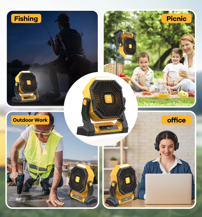 Table Fan, Portable, LED, USB - detail 10