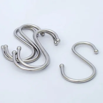 Wholesale s-shaped hook High Quality Shelves Stainless Steel S Hooks s hook metal