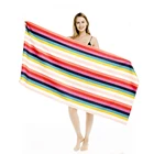 Beach High Quality Custom Logo Quick Dry Microfiber Suede Printed Beach Towel Sand Free