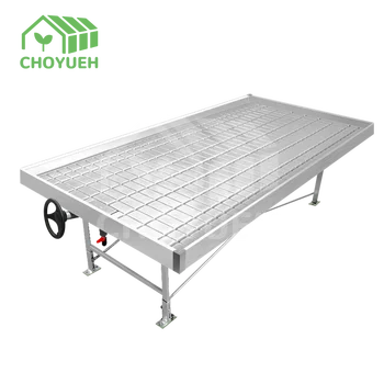 China supplier 4X8ft Flood Rolling Bench For Greenhouse Growing Systems Movable Rolling Nursery Benches