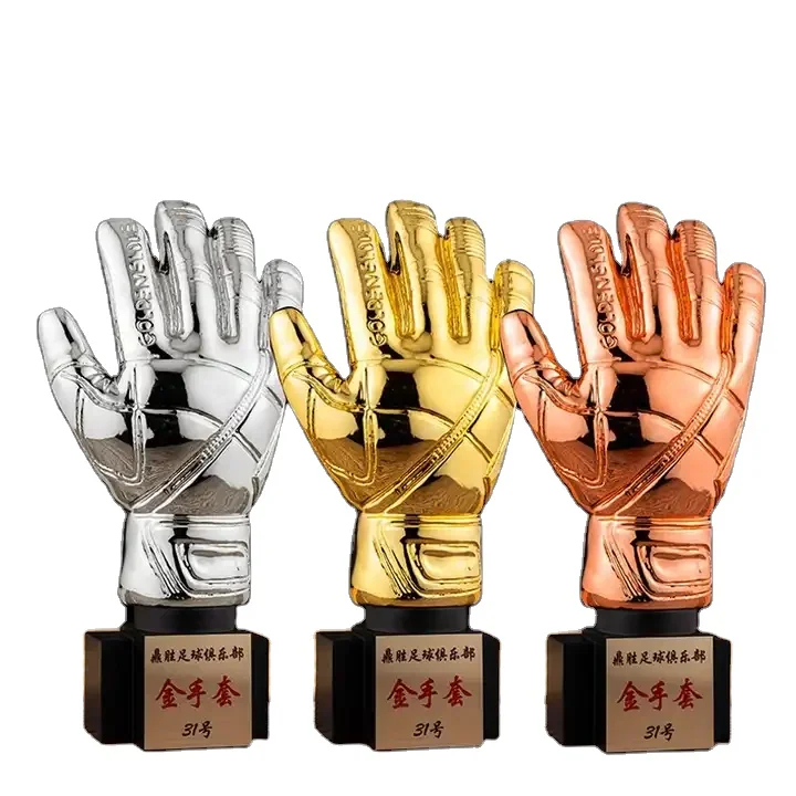 Custom Sport Trophy Customized Soccer Game Mementos Resin  and awards Football Ballon D'or Awards Trophy