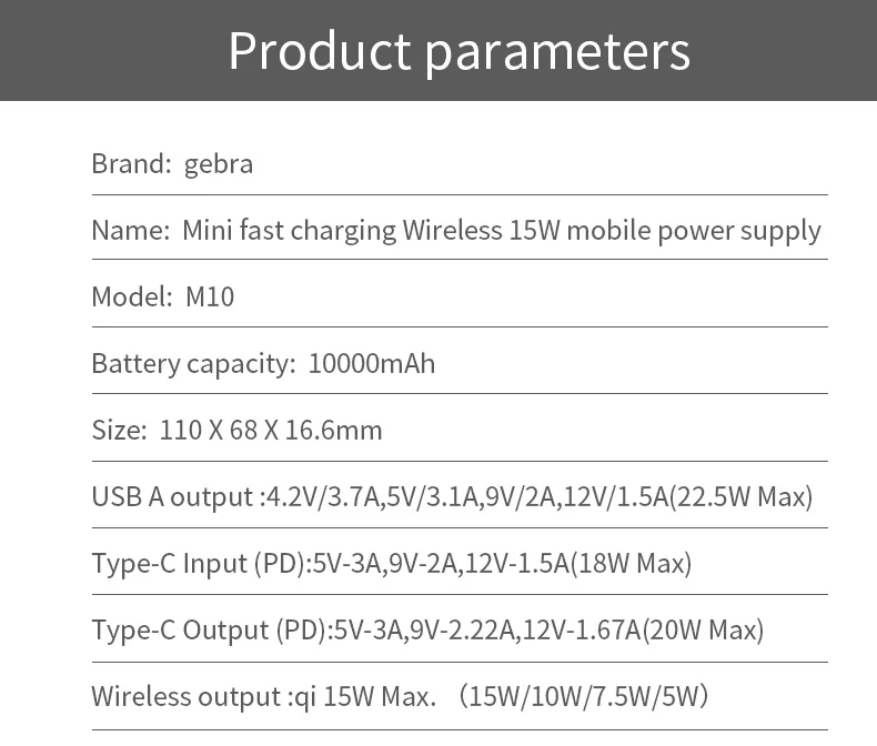 15w Lightweight Magnet Wireless Charging Mini Protable Inductive 