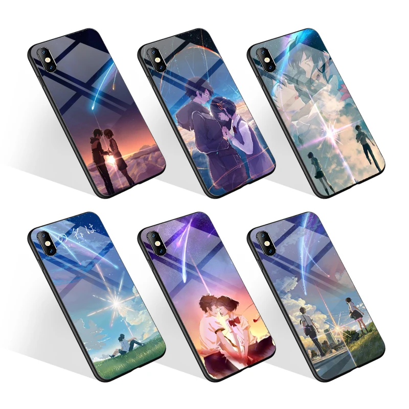 Custom Print Anime Your Name Phone Case For Iphone 11 Pro X Xr Xs Max  Tempered Glass Tpu Case For A51 A71 S20 Back Cover - Buy Tpu Mobile Phone  Housing Best