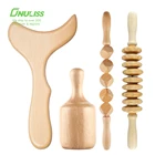 Cellulite Top Quality Body Sculpturing Face Massage Anti Cellulite Laminated Maderoterapia Set Colombian Wood Therapy Tools