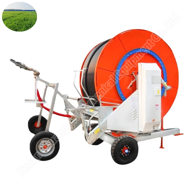 Agricultural Hose Reel Rain Gun Irrigation System Green House With ...