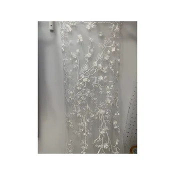 China Lace Manufacturers Cheap Lace Fabric For Wedding Dress Sleeveless