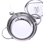 Steel Pot Deep Fryer Stainless Steel Cookware Deep Pot Tempura Frying Nonstick Cookware
