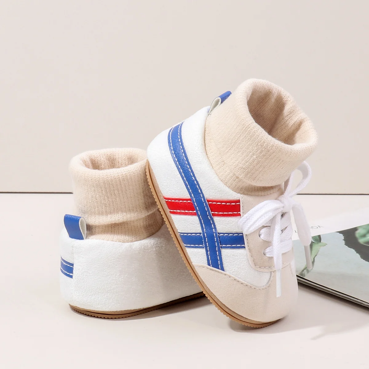 High Quality Autumn Winter Pre-Walking Baby Shoes Soft Sock Anti-Slip TPR Sole Light Flat Ankle-Covered Design Toddlers details