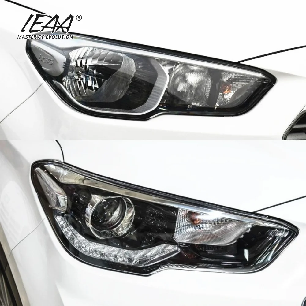 product ieaa auto car headlight cover headlight glass for hyundai ix35 head light lens cover 2018 2020 lampshade cover lens758-7
