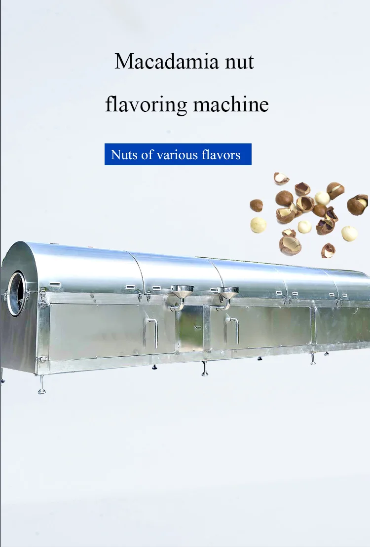 Peanut Macadamia Nut Flavoring Machine Cashew Nut Seasoning Machine details