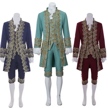 18th Century British Mens Gentleman Cosplay Suit Victorian Renaissance Outfit Marie Antoinette Costume Men Rococo Outfit