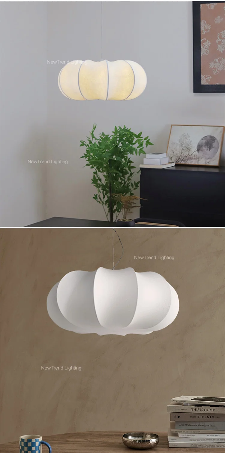 dxzp02 simple indoor decoration pendant lamps for restaurant hotel dining living room bedroom silk led chandelier -3