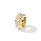 Jewelry Ring Wholesale Jewelry New Luxury Hip Hop Iced Out Gold Plated Men Diamond Ring