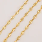 Chain Brass Pig Nose Chain Modern Casual Design 18k Gold Plated Brass Coffee Bean Chunky Necklace Chain
