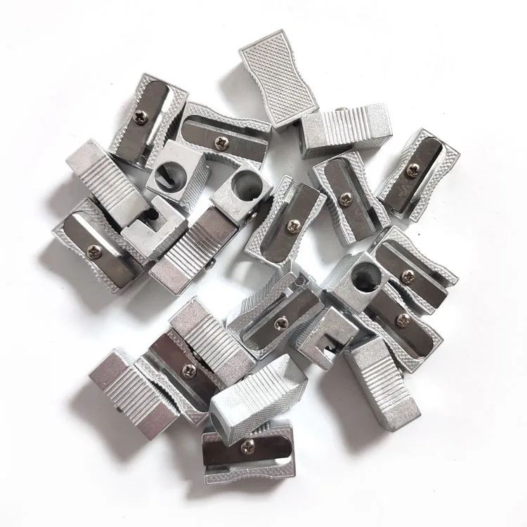 Stationery Metal Pencil Sharpener Single One 8mm Hole Pencil Sharpener for School and Office
