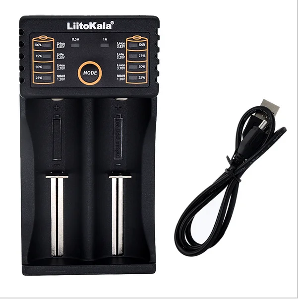 Liitokala Lii-202 18650 charger 1.2V 3.7V 3.2V 3.85V AA AAA 26650 10440 14500 16340 25500 NiMH lithium battery smart