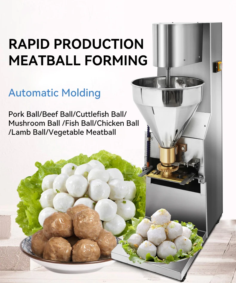 Electric Mesin Commercial Mini Stainless Steel Automatic Fishball