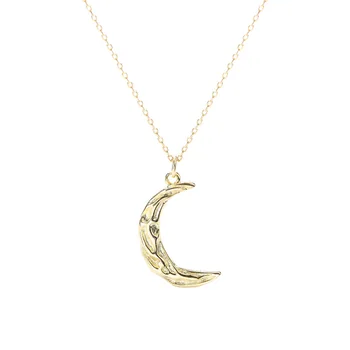 Dainty 925 Silver Jewelry Gold Filled Moon Necklaces Pendant For Cross Chain Handmade Necklaces