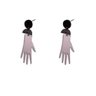 Shape Earrings European And American Fashion Exaggerated Palm Shape Acrylic Women's Earrings