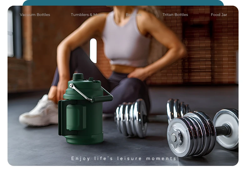 Woodsun Custom Manufacturer Vacuum Stainless Steel 1 Gallon Water Bottle Container details
