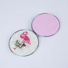 Mirror Hot Sales Electroplate PU/ABS/Glass Mirror High Fashion Pocket Mirror For Makeup Tool