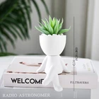 Flower Pot Decoration Popular Nordic Abstract Human Planter Resin Flower Pot Crafts Home Decoration Gifts