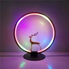 Light Nodic Circle Light Color Changing Bedroom Bar Home Decor Led Minimalist RGB Table Lamp