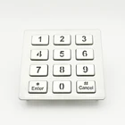 Pos Keypad Backlight 12 Key Waterproof USB Numeric Stainless ATM Machine Access Control Keypad