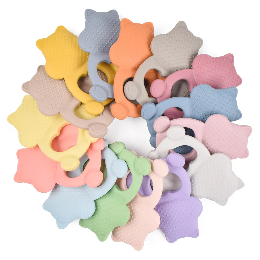 Sustainable Puzzle Latex Baby Silicone Squirrel Dental Glue Chew Soothing Teething Dental Glue Soothing Baby's Gums Gift Toys