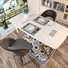 Pvc Vinyl Mat Custom Design Linoleum Style Modern Anti Slip PVC Vinyl Rugs And Mat