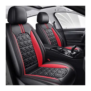 Car Accessories Wholesale Waterproof Well fit Synthetic Nappa Custom Fit Design Universal Full Set Luxury Leather Car Seat Cover