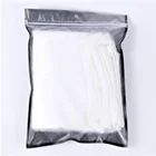 one side clear zip lock custom plastic bags for clothes