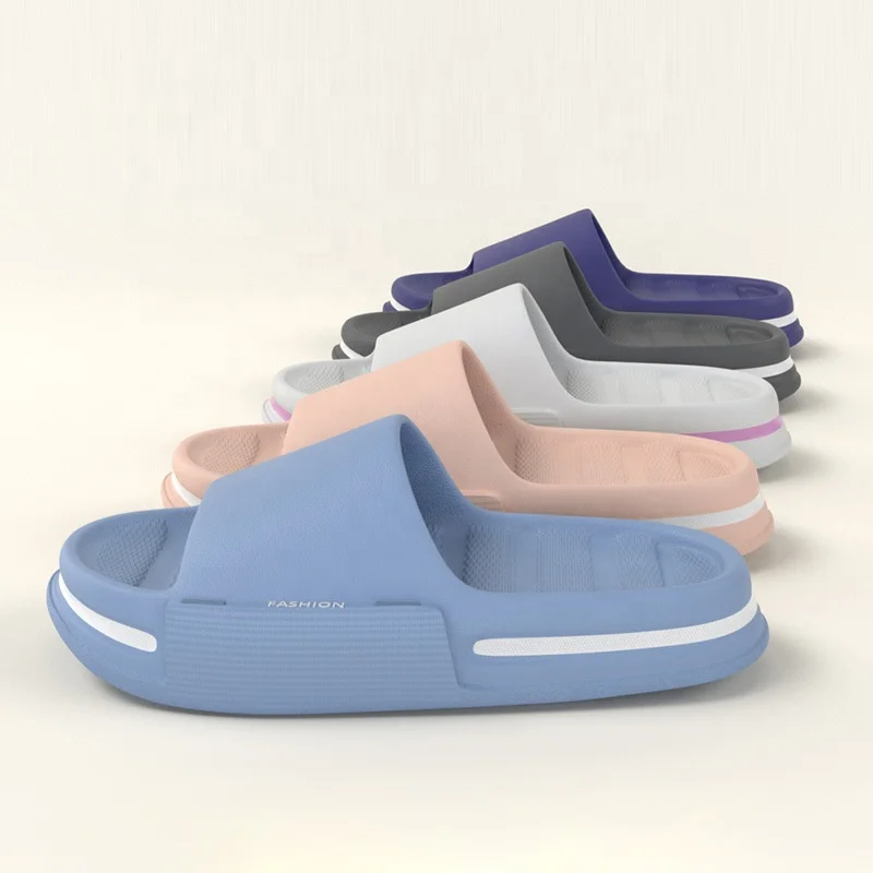Amazon Hot Sale Summer Fashion Solid Color Side Line Thick Comfortable Sole  Soft Deodorant Anti Slip Textured Sole Slippers - Buy Amazon Hot Sale  Summer Fashion Solid Color Side Line Thick Comfortable