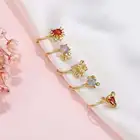 Clip Earring Earrings New Multicolor Zircon Ocean Animal Ear Clip Earring For Women Girl