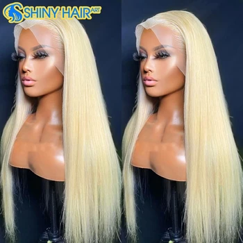 Blonde 613 HD Glueless Pre Plucked Full Lace Wig Human Hair Virgin,Closure Wig 30 40 Inch 613 Blonde Wigs Human Hair Lace Front