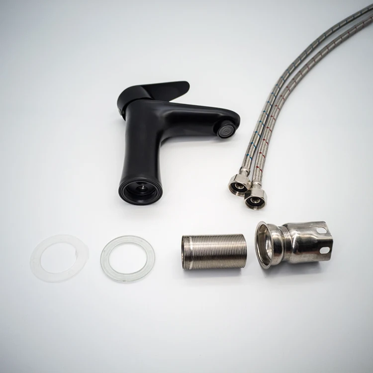 Black Color Stainless Steel Single Hole Faucets