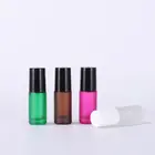 Roll On Bottle 5ml Roll On Bottle 5ml Mini Purple Pink Green Glass Roll On Bottle Steel Roller Ball For Essential Oil