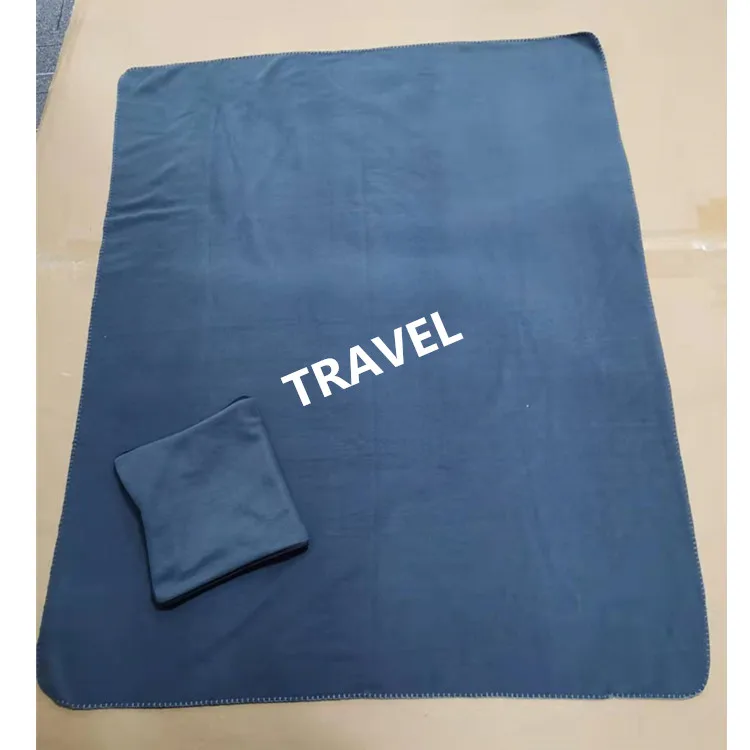 220g 100x150cm travel blanket multi color polar fleece blanket for travel