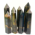 Hot Sale Natural Blue Tiger Eye Tower Crystal Polishing Crystal Stone Blue Tiger Eye Gem Point For Gift
