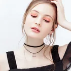 Silver Black Necklace Silver Jewelry Fashion Pendant