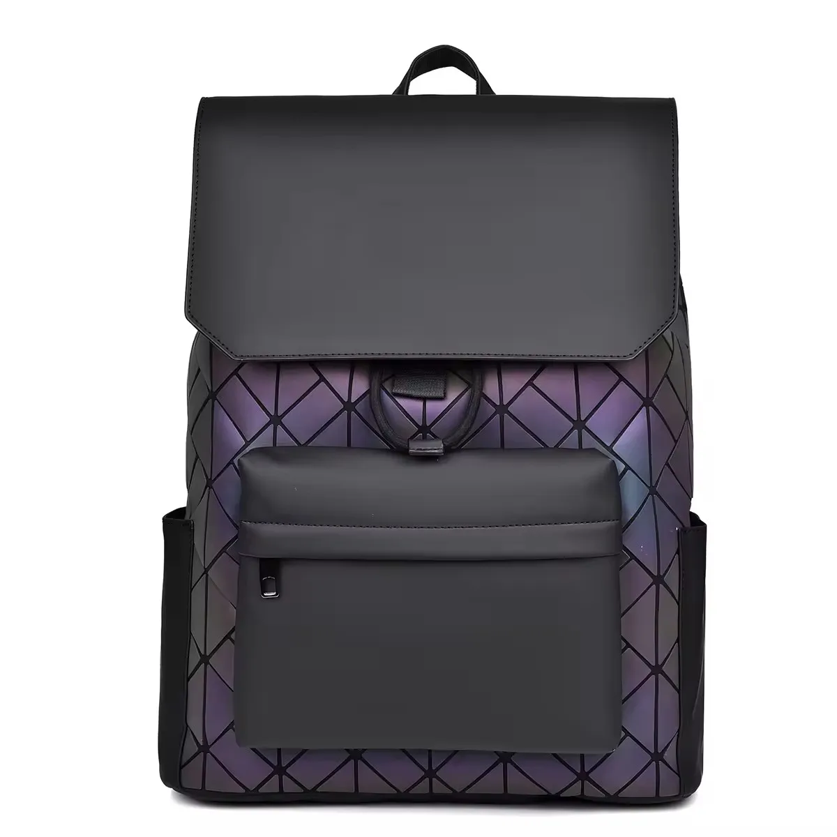 Custom 2024 new backpack fashion geometric diamond lattice student schoolbag computer bag fashion large capacity backpack