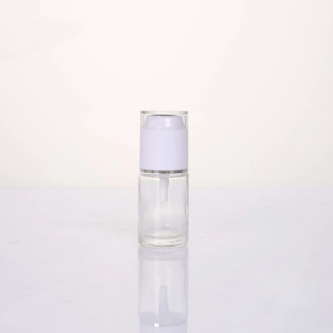 product 20ml 30ml 100ml wholesale clear glass lotion bottle frosted spray bottle with white spray with white cap-28