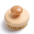 Bamboo Brush Brush Dry Brush Vegan 100% Natural Sisal Vegan Bristle Bamboo And Wooden Dry Body Brush
